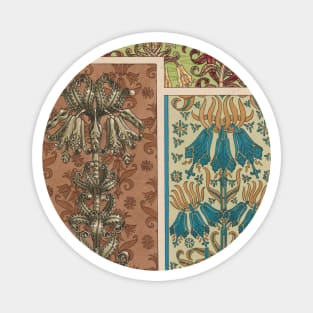 Abstract Floral Pattern Magnet